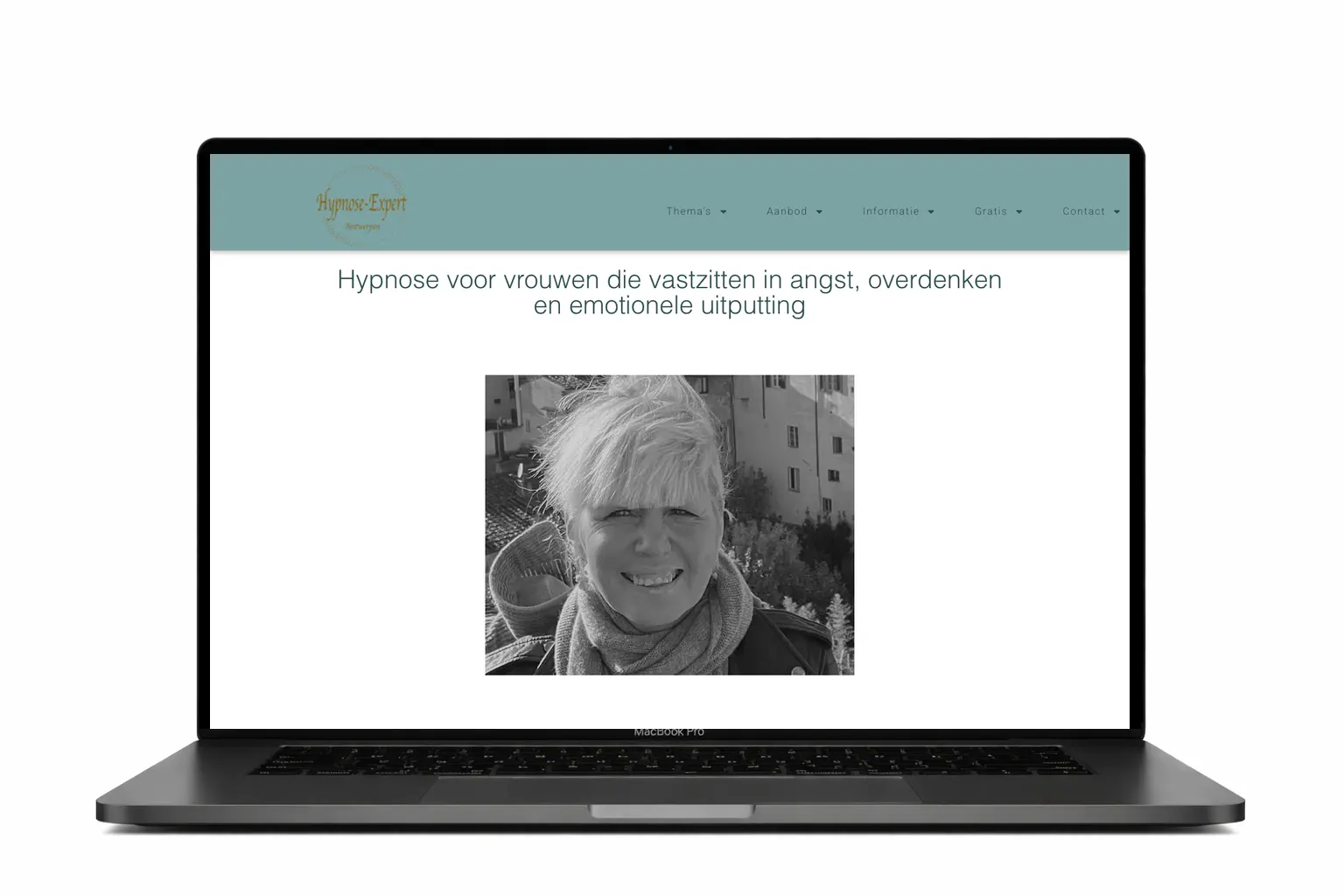 website voor de firma Hypnose Expert Antwerpen.