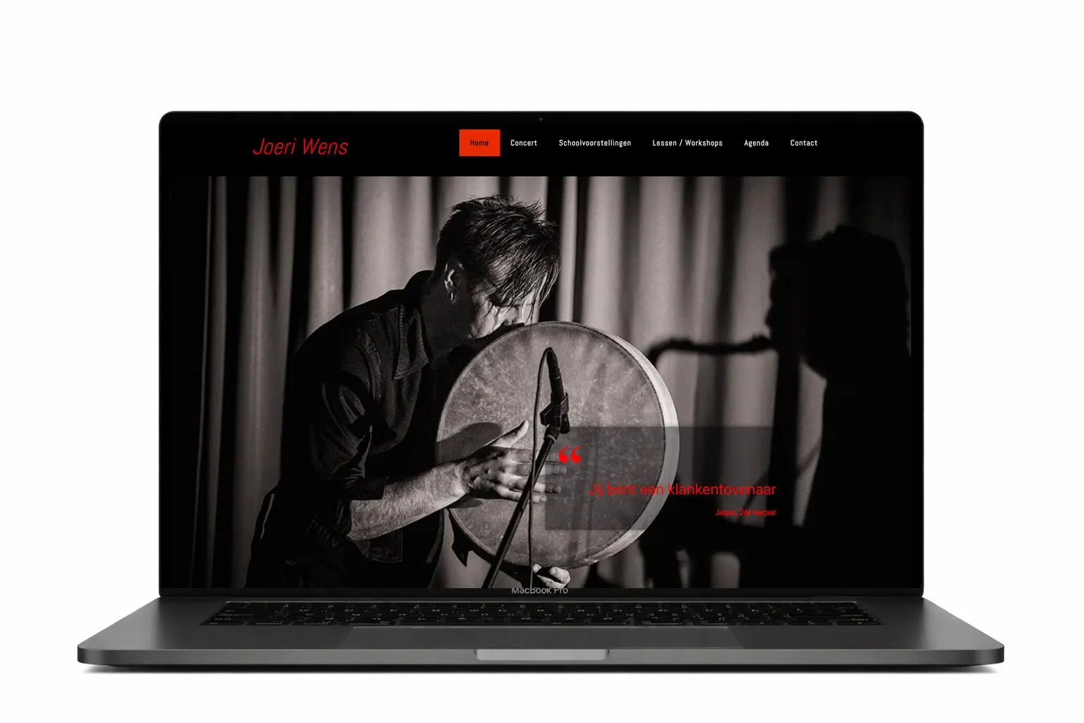 Joeri Wens contacteerde ons om zijn website te laten maken