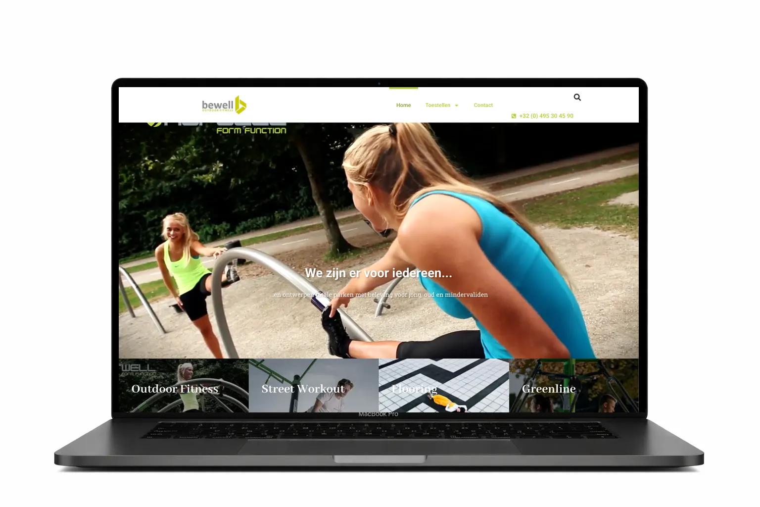 outdoor fitness website door website laten maken