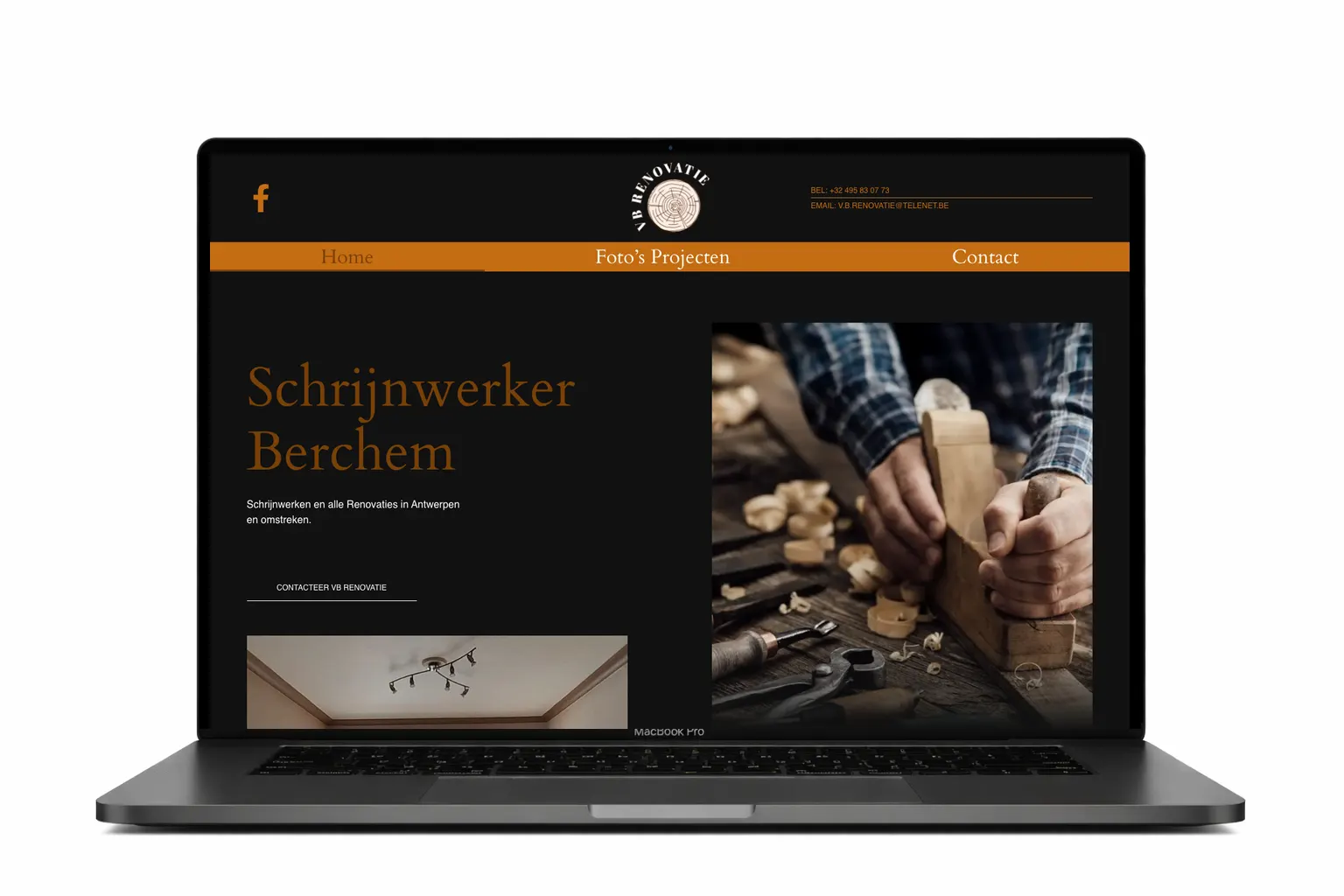 website voor VB Renovatie