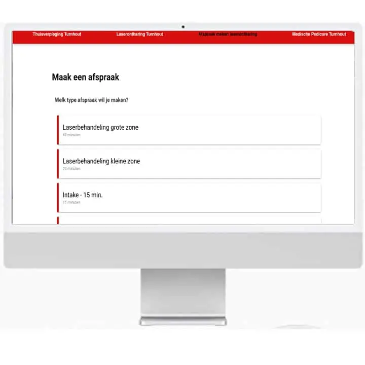 Nieuwe website met boekingssysteem door website laten maken