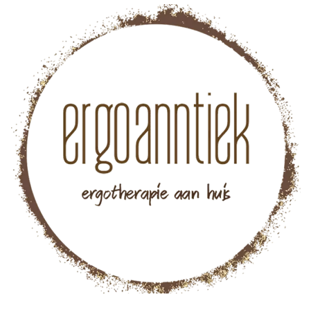 logo van het bedrijf ergoanntiek. Ergotherapie aan huis. Buiten websites, zorgen wij ook voor jouw grafisch ontwerp zoals logo-design